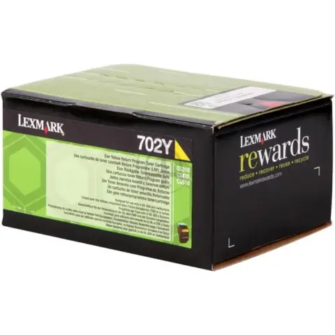 Toner Lexmark 702Y yellow | zwrotny | 1000 str.